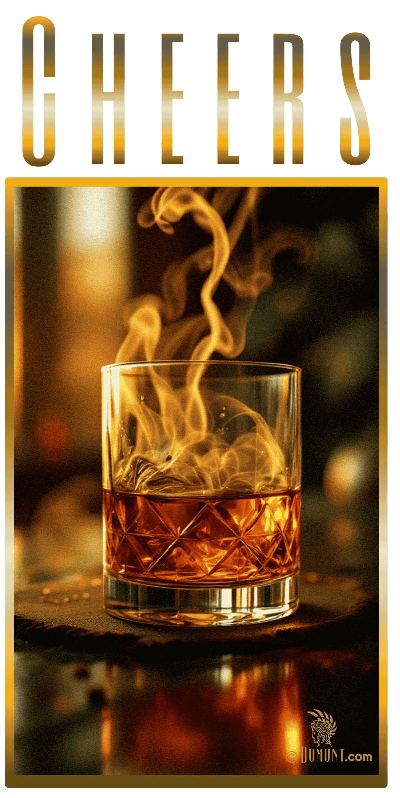 Luxury smoked whiskey experience with premium whiskey smoker kit and cinematic home bar atmosphere