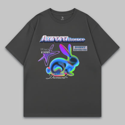 Aurora Essence Oversized T-Shirt – Bunny Superstar Edition