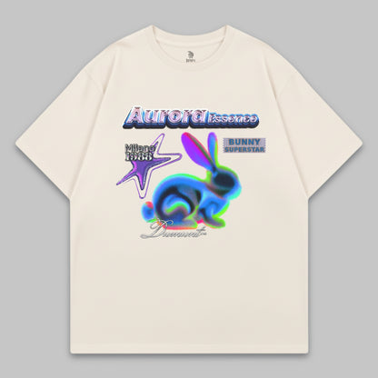 Aurora Essence Oversized T-Shirt – Bunny Superstar Edition