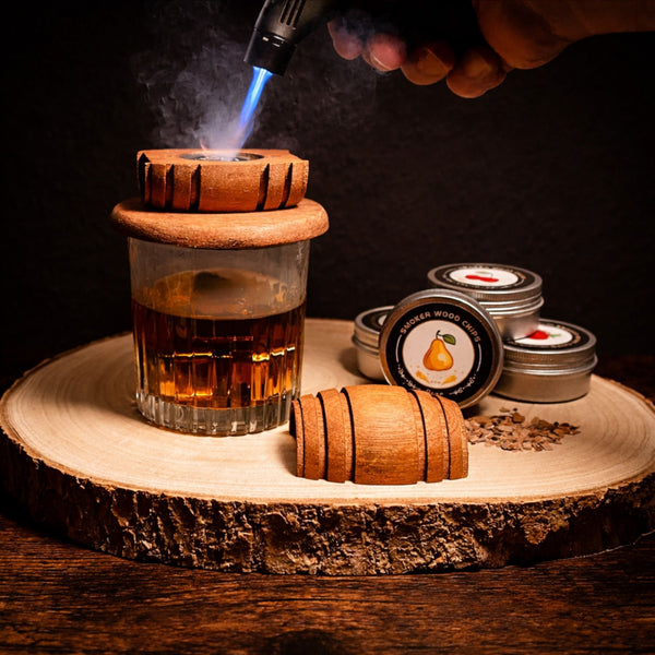 Barrel Whiskey Smoker Kit – Wine Barrel Style Cocktail Smoker for Bourbon & Drinks