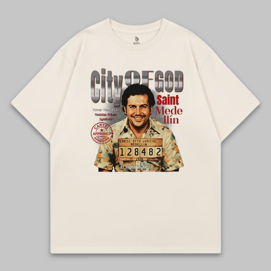 City of God Oversized T-Shirt – Saint Medellín Edition