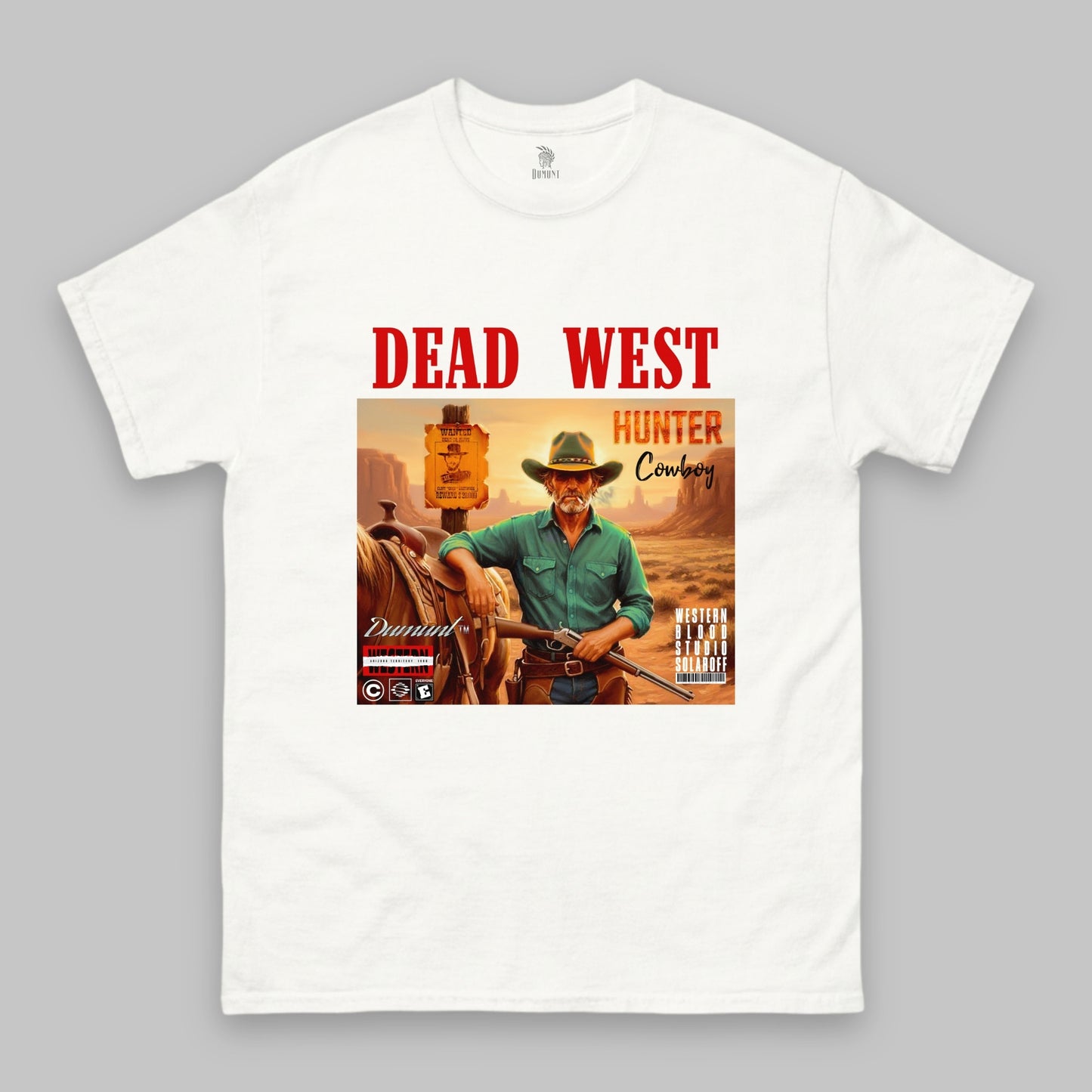 Dead West Classic T-Shirt – Western Blood Edition – Unisex