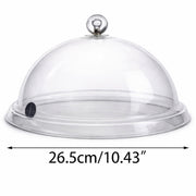 Food Smoker Cloche Dome – 26.5cm Large Smoke Cover for Food & Drinks