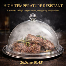 Food Smoker Cloche Dome – 26.5cm Large Smoke Cover for Food & Drinks