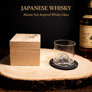 3D Mountain Whiskey Glass – Japanese Style Crystal Tumbler