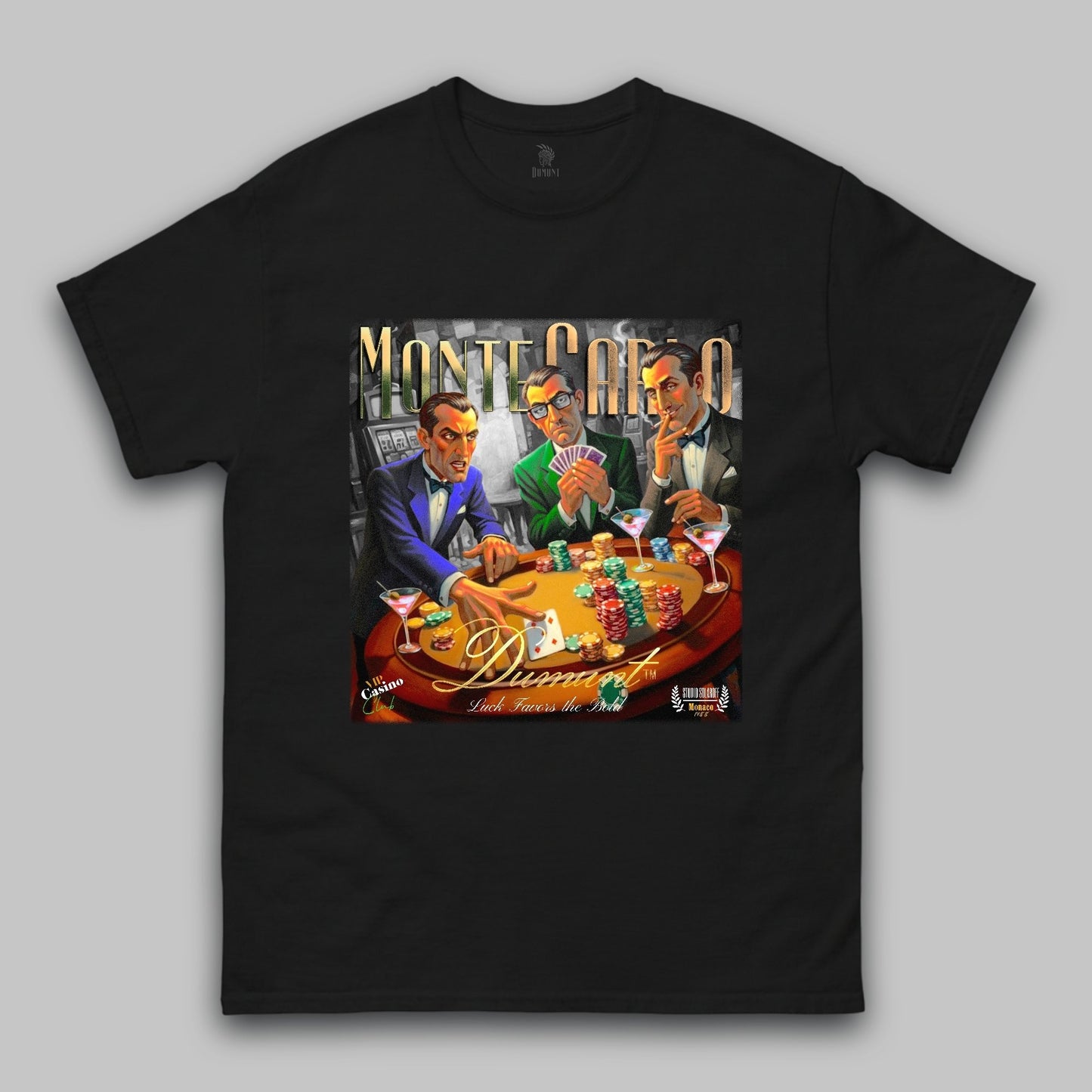 Monte Carlo Classic T-Shirt – Luck Favors the Bold – Unisex