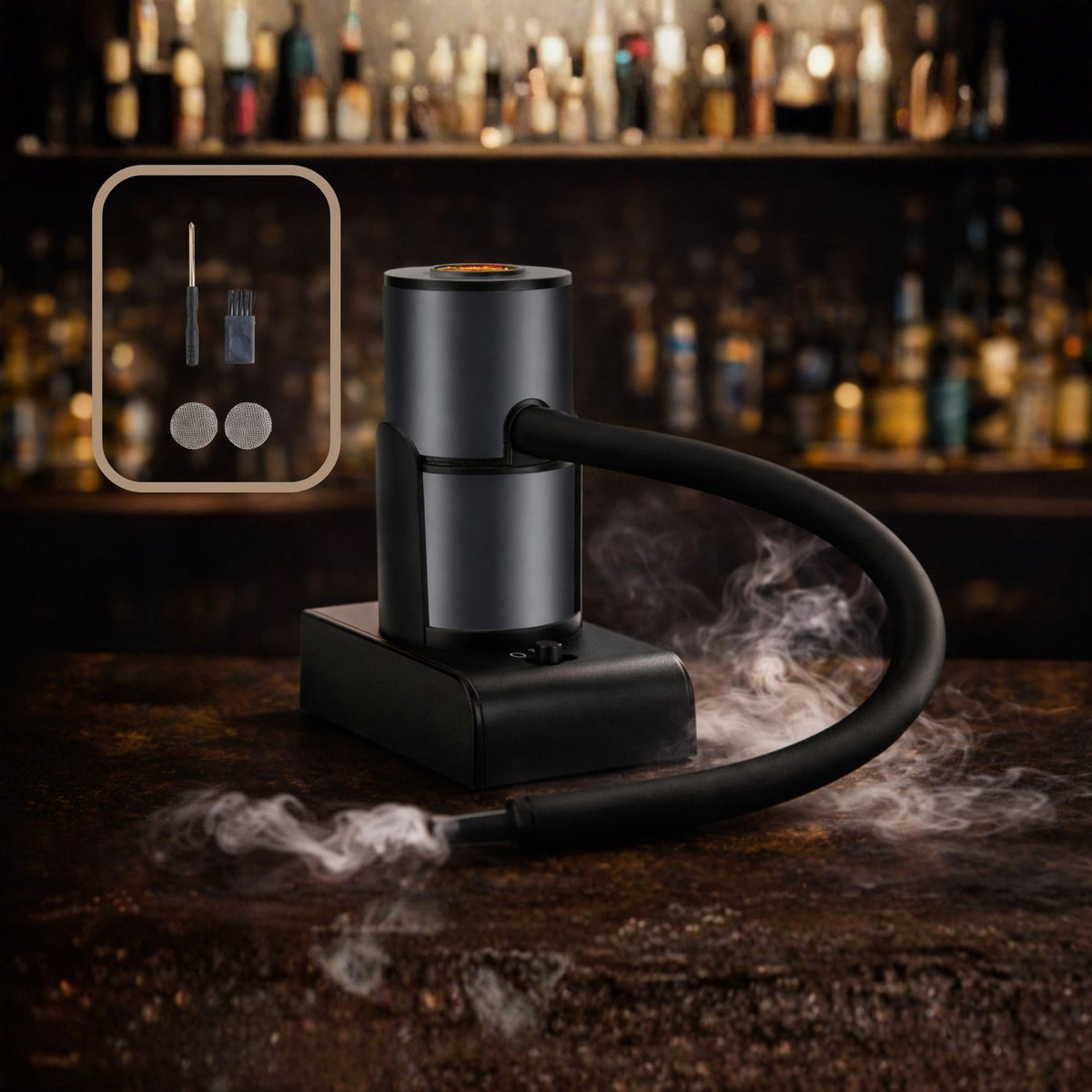 Portable Smoke Infuser – Molecular Cooking & Cocktail Smoking Gun