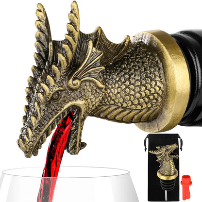 Drachen Wein- & Whisky-Ausgießer mit Stopfen