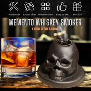 Skull Ceramic Cocktail Smoker Kit – Whiskey & Bourbon Smoke Infuser for Cocktails