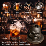 Skull Ceramic Cocktail Smoker Kit – Whiskey & Bourbon Smoke Infuser for Cocktails