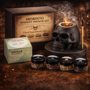 Skull Ceramic Cocktail Smoker Kit – Whiskey & Bourbon Smoke Infuser for Cocktails