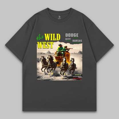 The Wild West Oversized T-Shirt – Outlaw Poster Edition