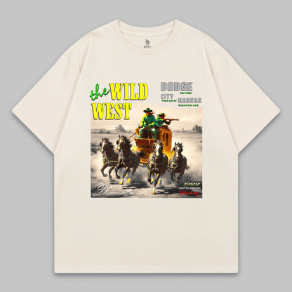 The Wild West Oversized T-Shirt – Outlaw Poster Edition
