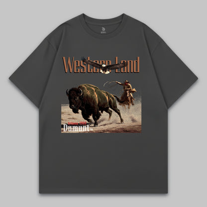 Western Land Oversized T-Shirt – Desert Frontier Edition