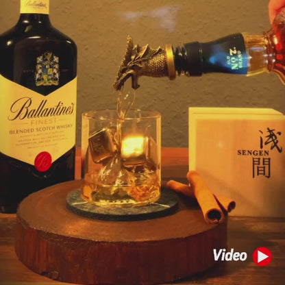 3D Mountain Whiskey Glass – Japanese Style Crystal Tumbler